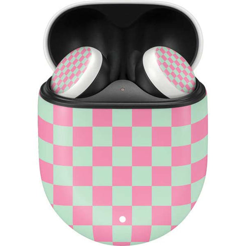 Watermelon Checkered Google Pixel Buds Skin